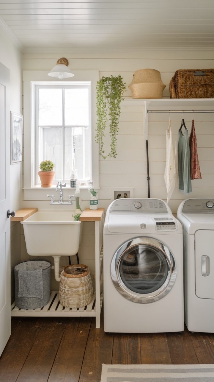 20 Farmhouse Small Laundry Room Decor Ideas That Will Make You Want to Do Laundry
