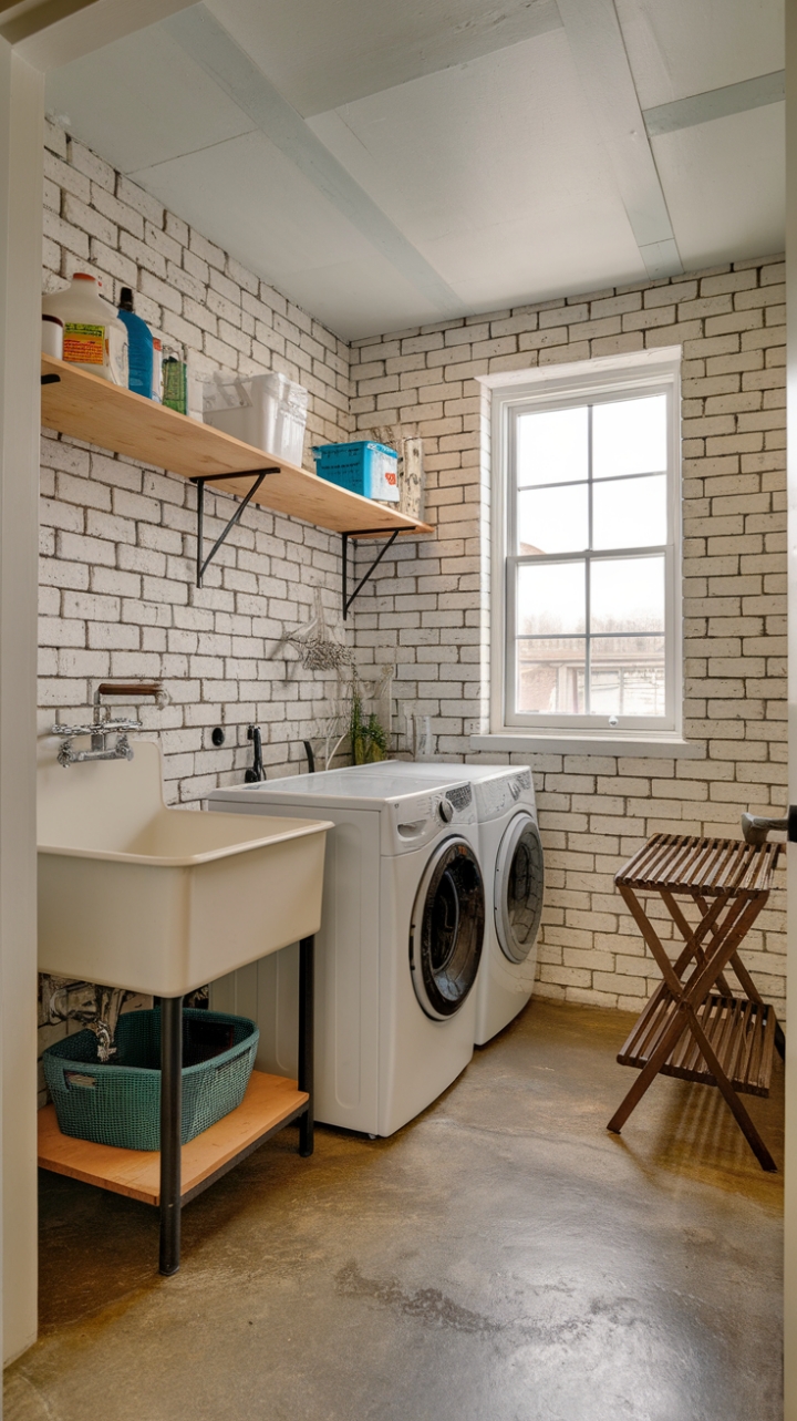 Rustic Farmhouse Laundry Room: Style Meets Function