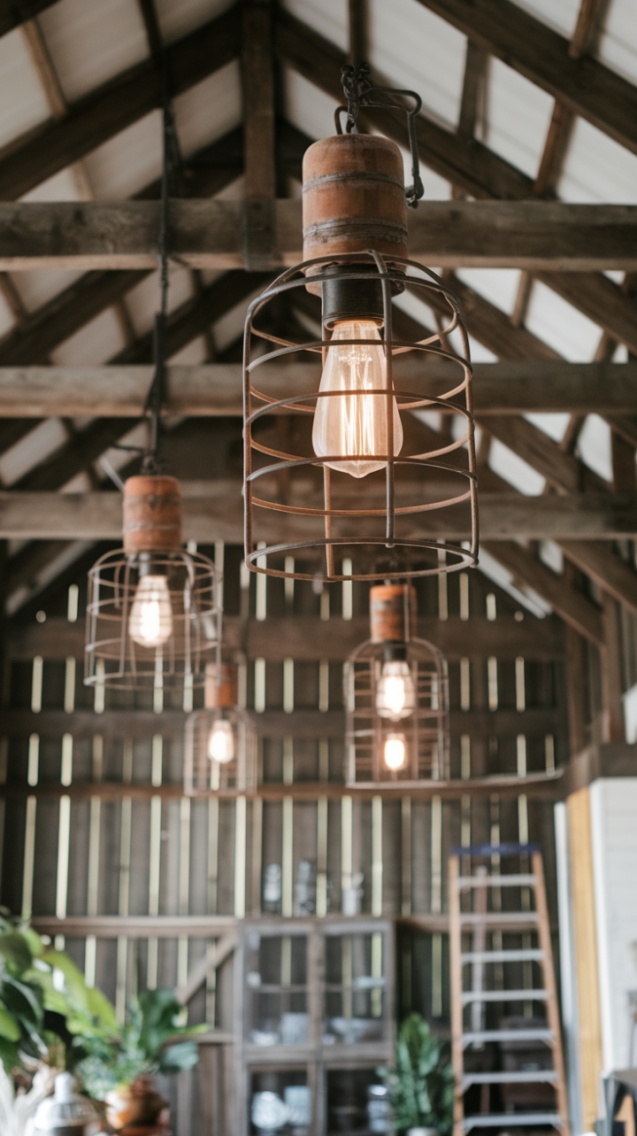 Rustic Elegance: Vintage-Inspired Cage Lights for Indoor Charm