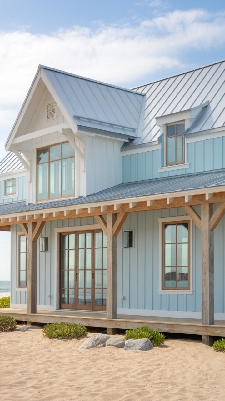 Oceanfront Elegance: Rustic Meets Refined in a Beachside Retreat