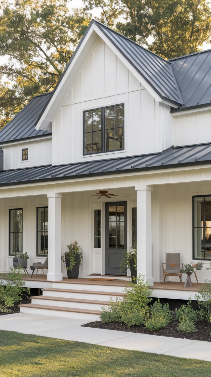 Charming Modern Farmhouse with Sleek Accents