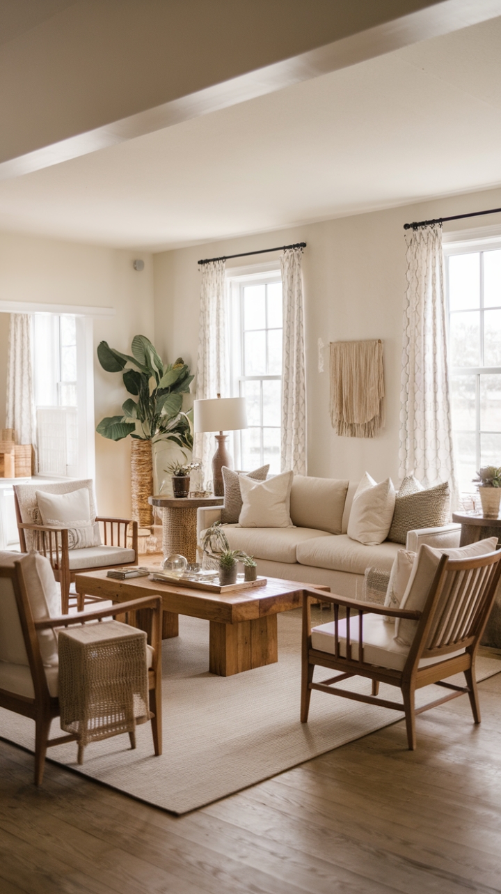 Serene Modern Farmhouse Living Room Inspiration
