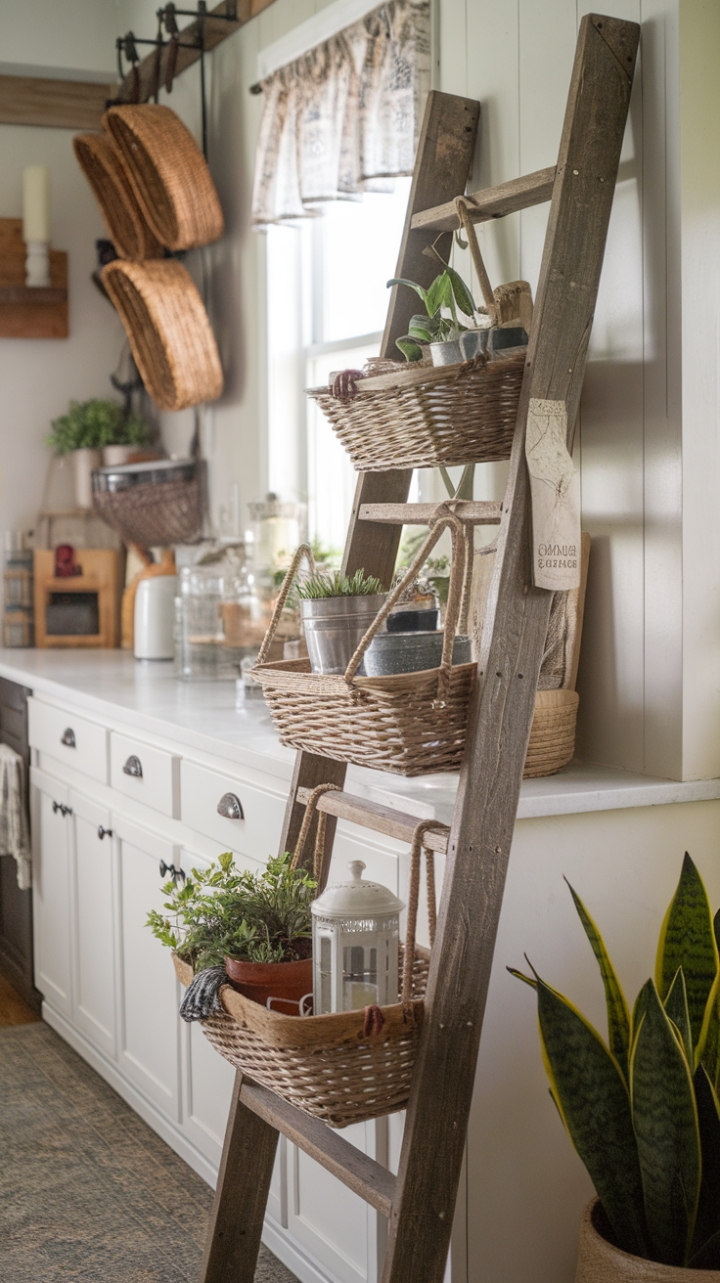 Farmhouse Charm: A Cozy Kitchen with Rustic Elegance