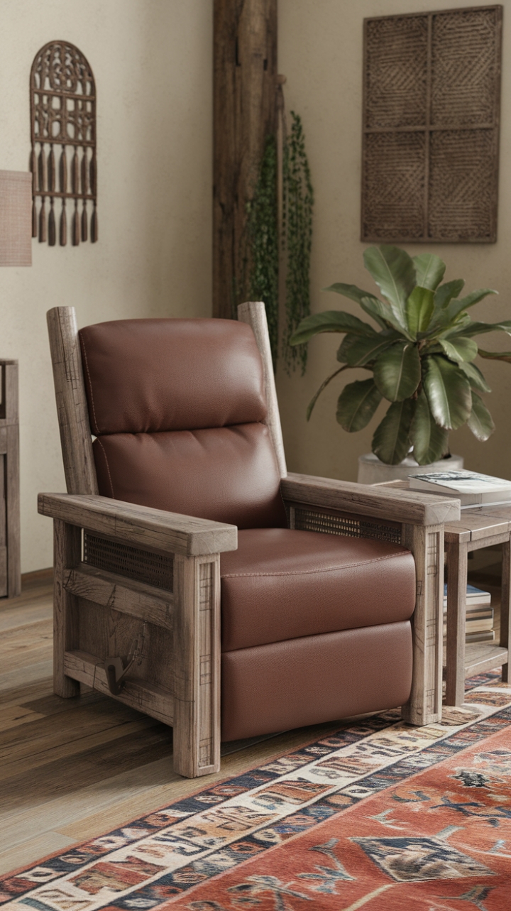 Rustic Recliner: Your Cozy Farmhouse Escape