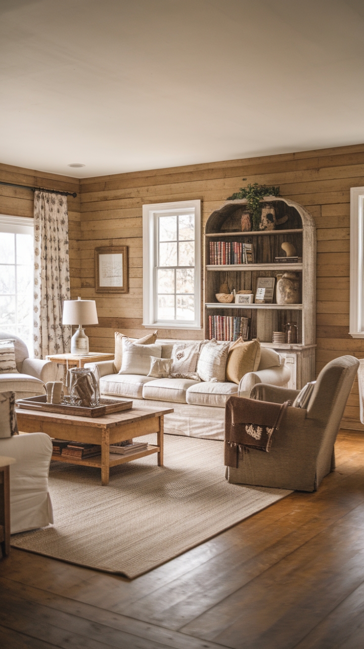 Modern Farmhouse Charm: Cozy, Textured Retreat
