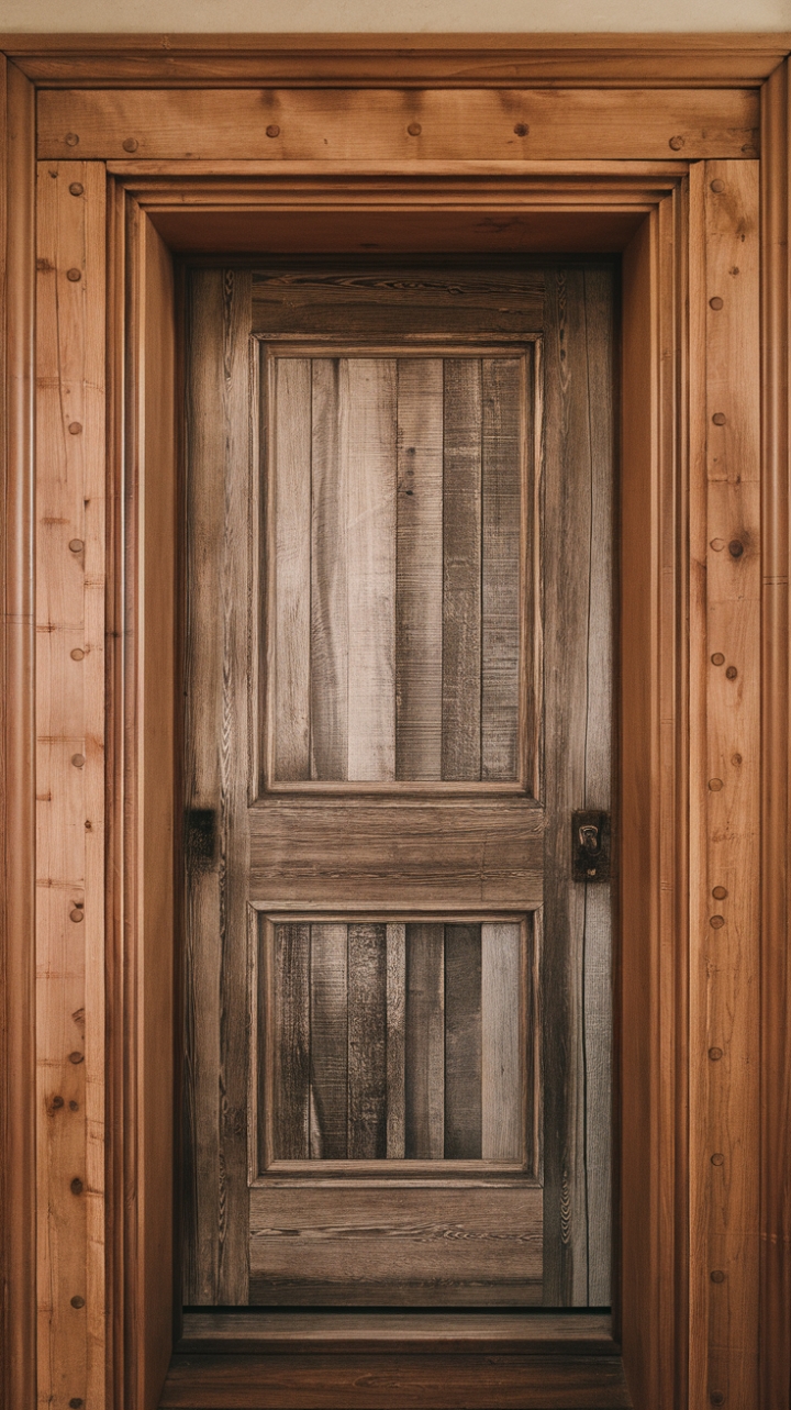 Country Charm: Rustic Doorway with Timeless Appeal