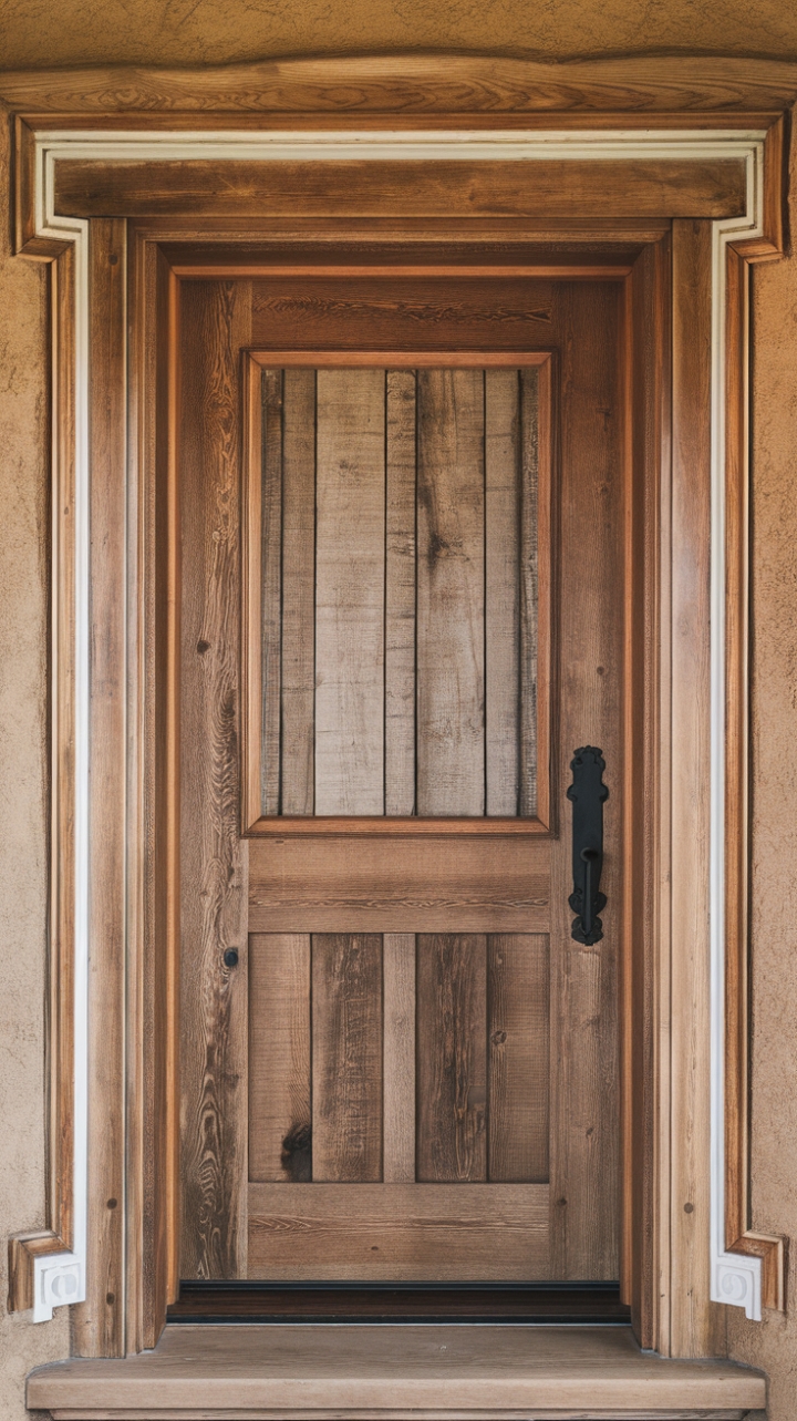 Earthy Elegance: The Perfect Door Surround