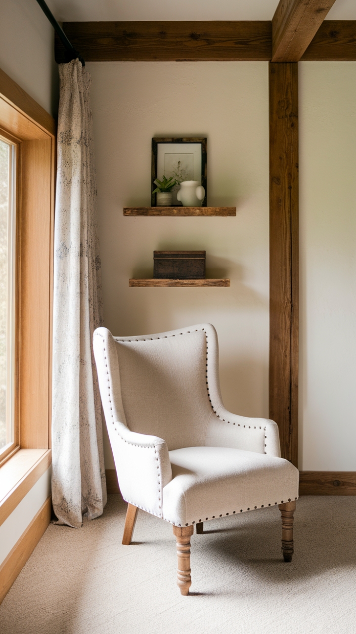 Rustic Accent Chair for Cozy Modern Farmhouse
