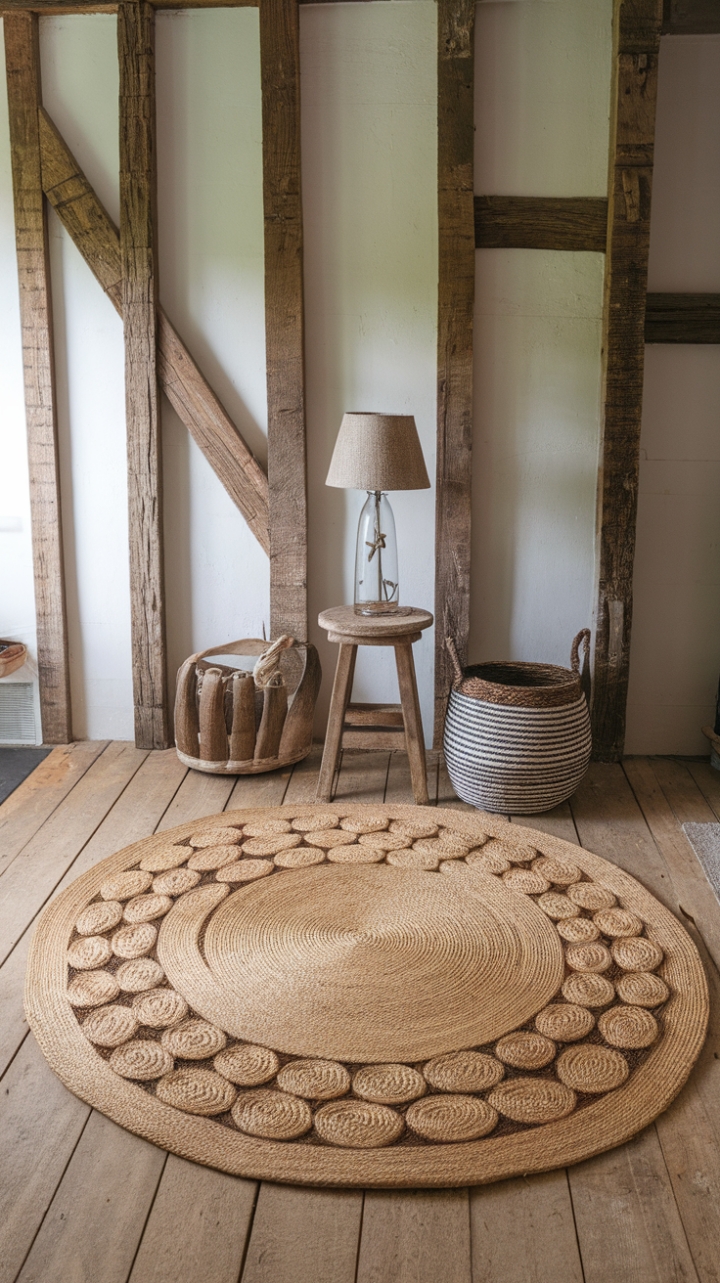 Rustic Elegance: Embrace Warmth with a Vintage Braided Rug