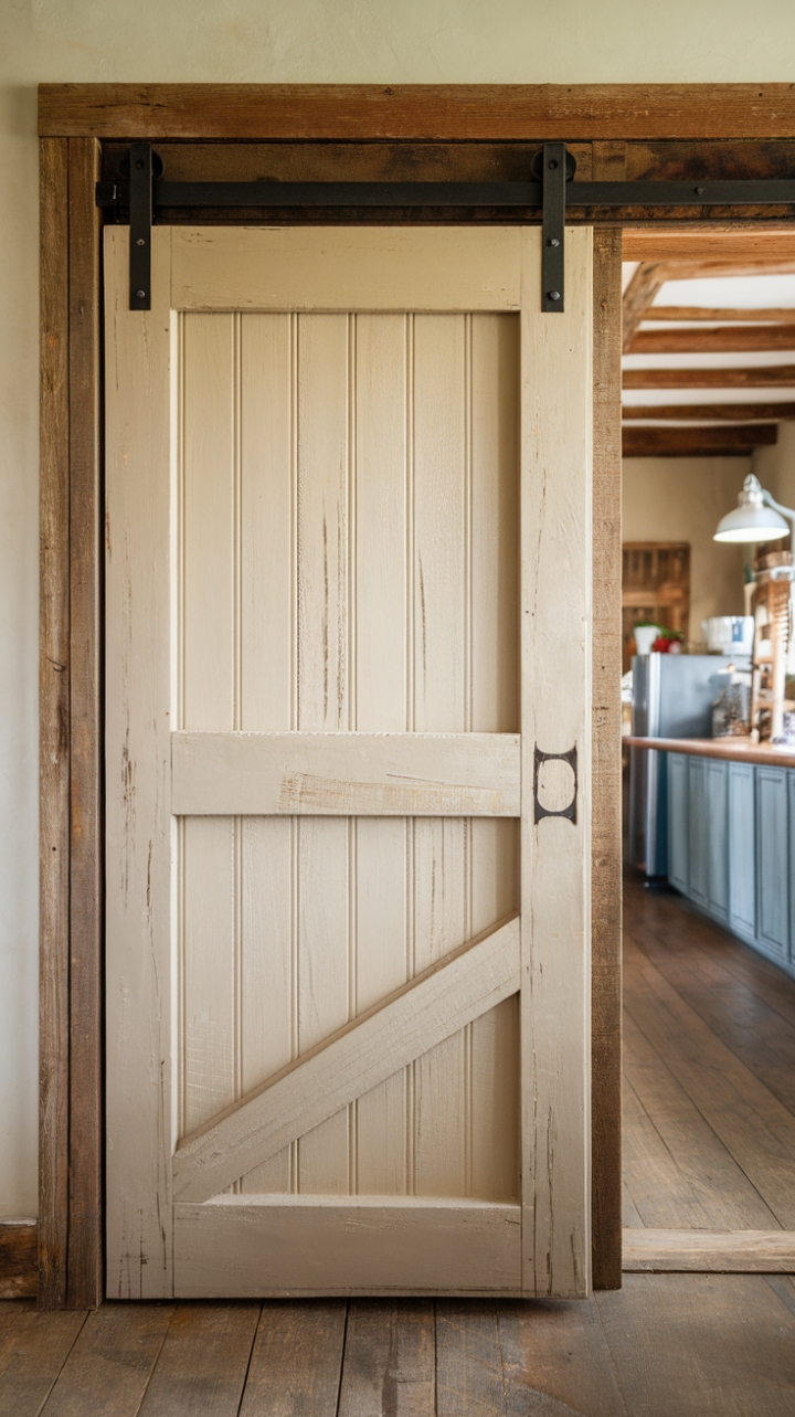 Practical Elegance: Sliding Barn Door Brings Warmth and Character