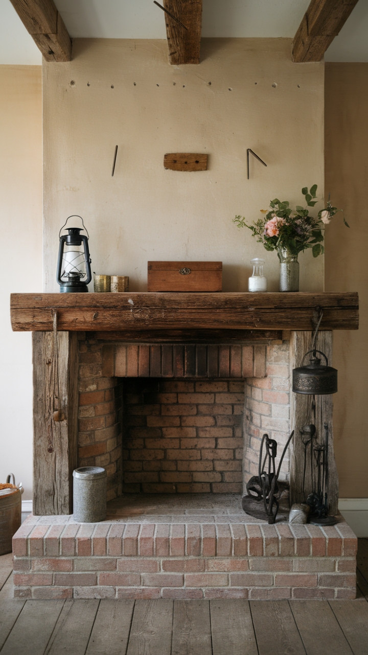 Rustic Elegance: A Warm Corner of History and Comfort