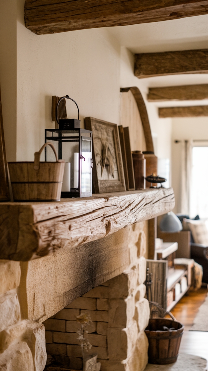 Rustic Charm: Reclaimed Barn Beams and Cozy Country Vibes