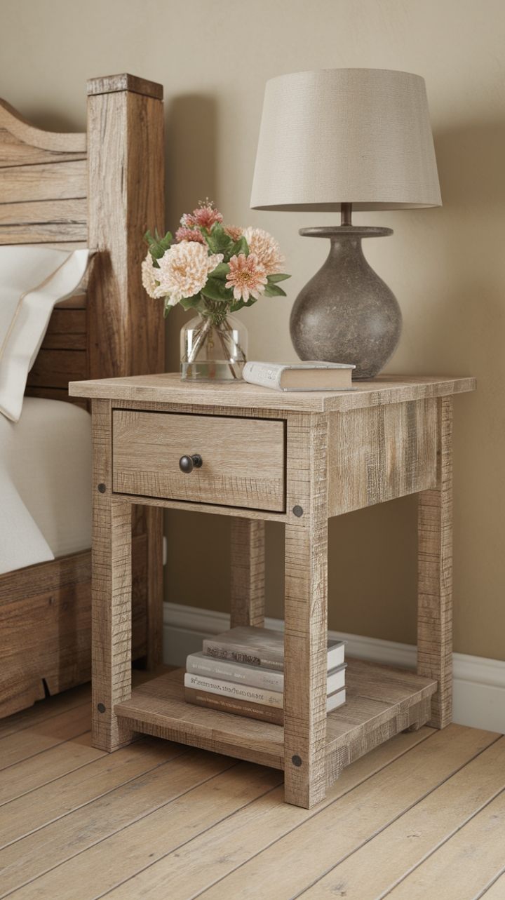 Farmhouse Charm: The Perfect Cozy Bedside Table