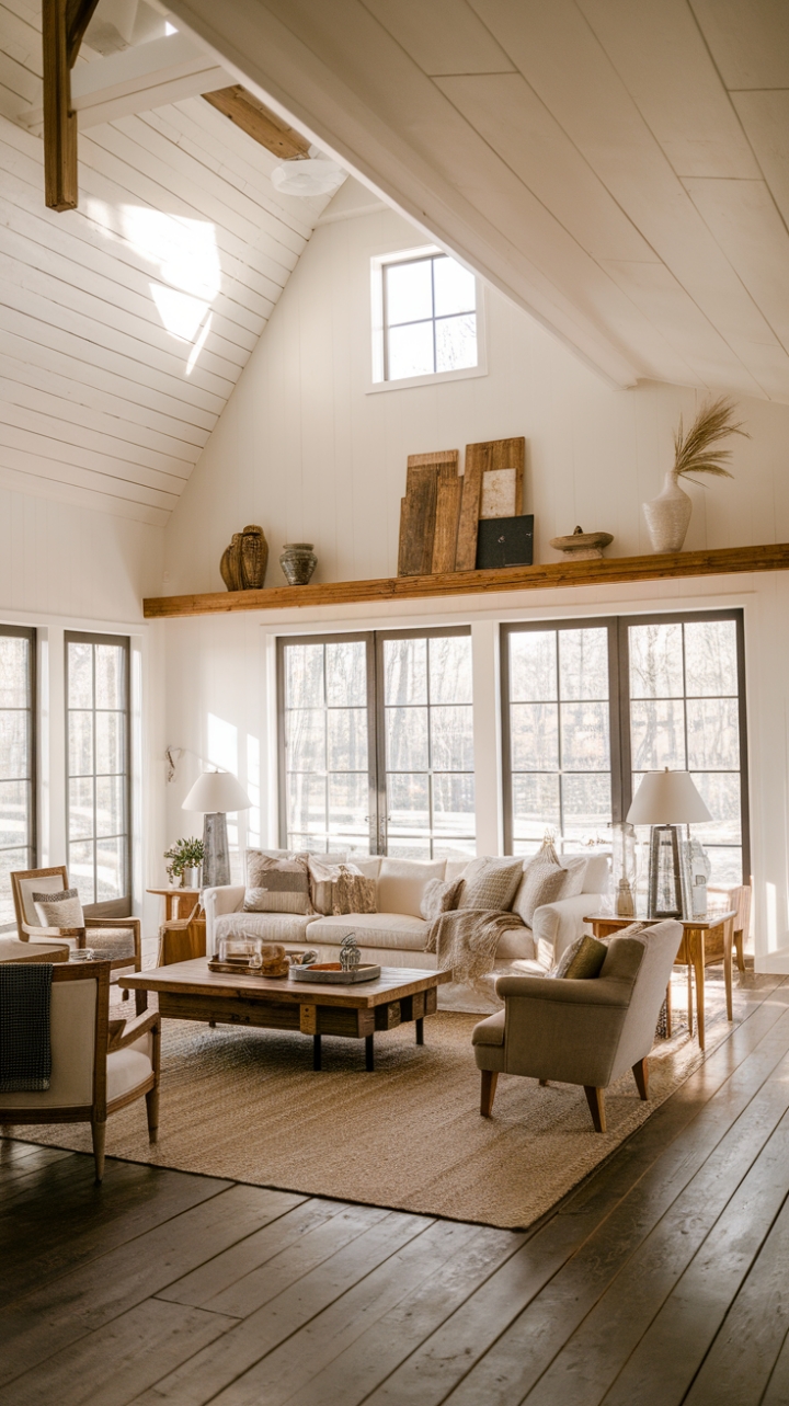 20 Farmhouse Family Rooms That Will Make You Want to Move to the Country