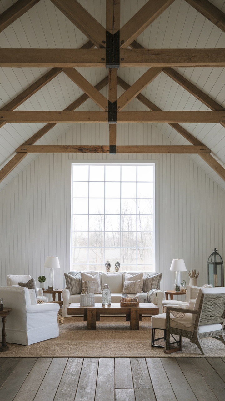 Rustic Charm and Cozy Comfort in a Modern Farmhouse Family Room