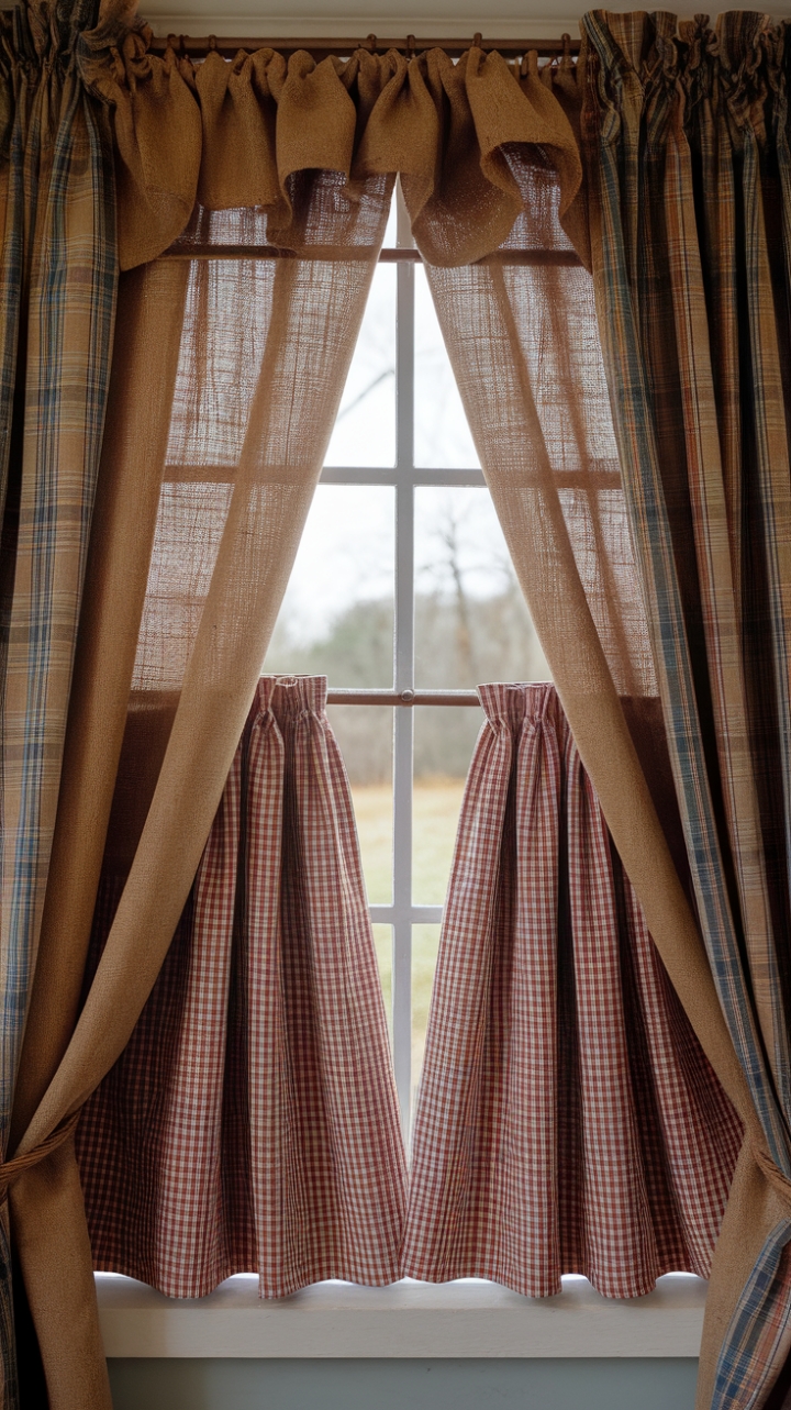 Rustic Charm: Farmhouse Window Panels for a Cozy Touch