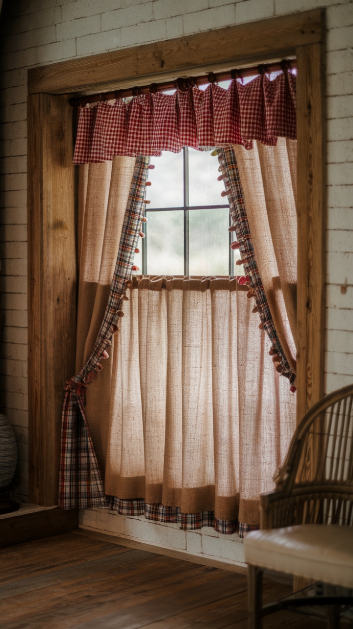 Farmhouse Elegance: Textured Window Treatments for a Rustic Look