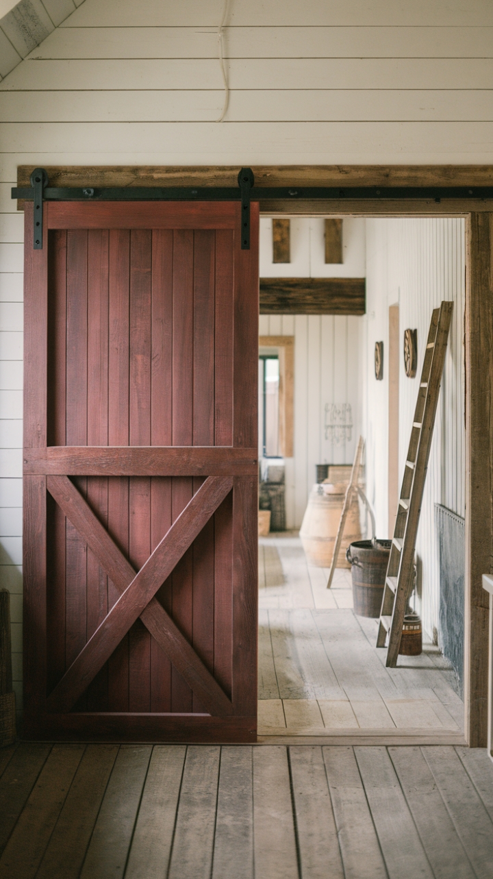 Classic Z-Brace Barn Door Adds Warmth to Modern Interiors