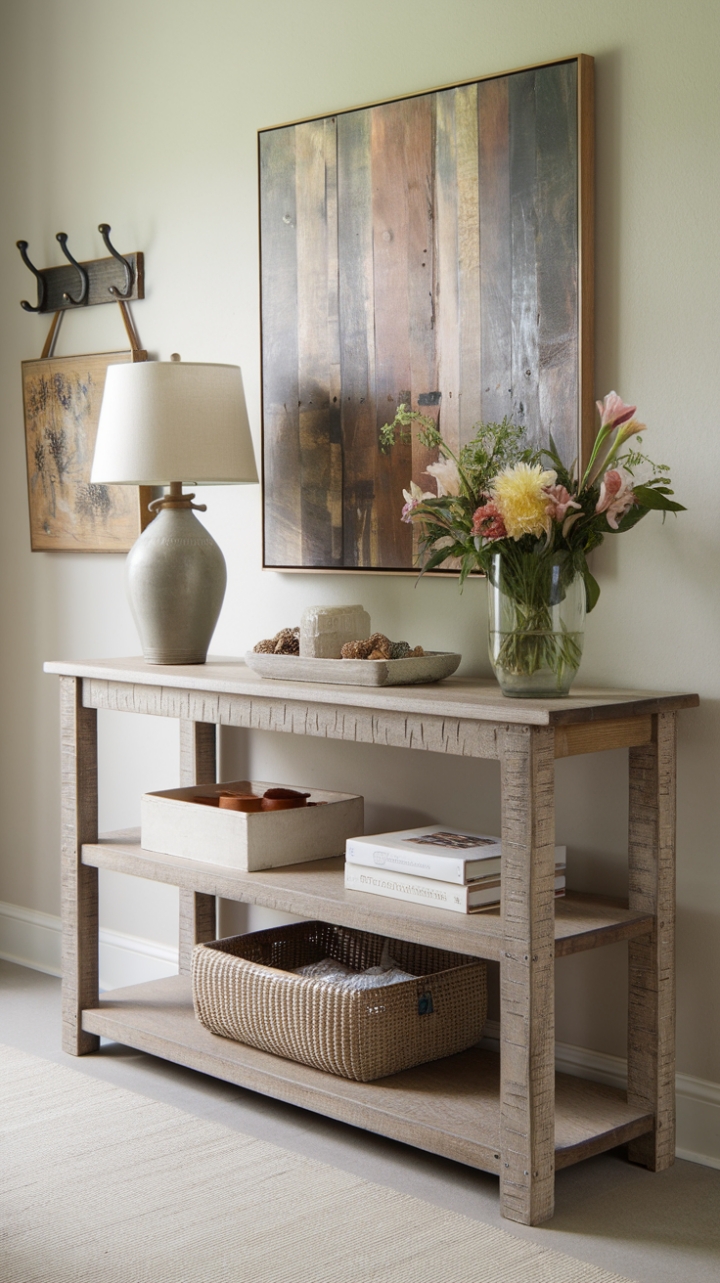 Farmhouse Charm: A Welcoming Foyer Accent