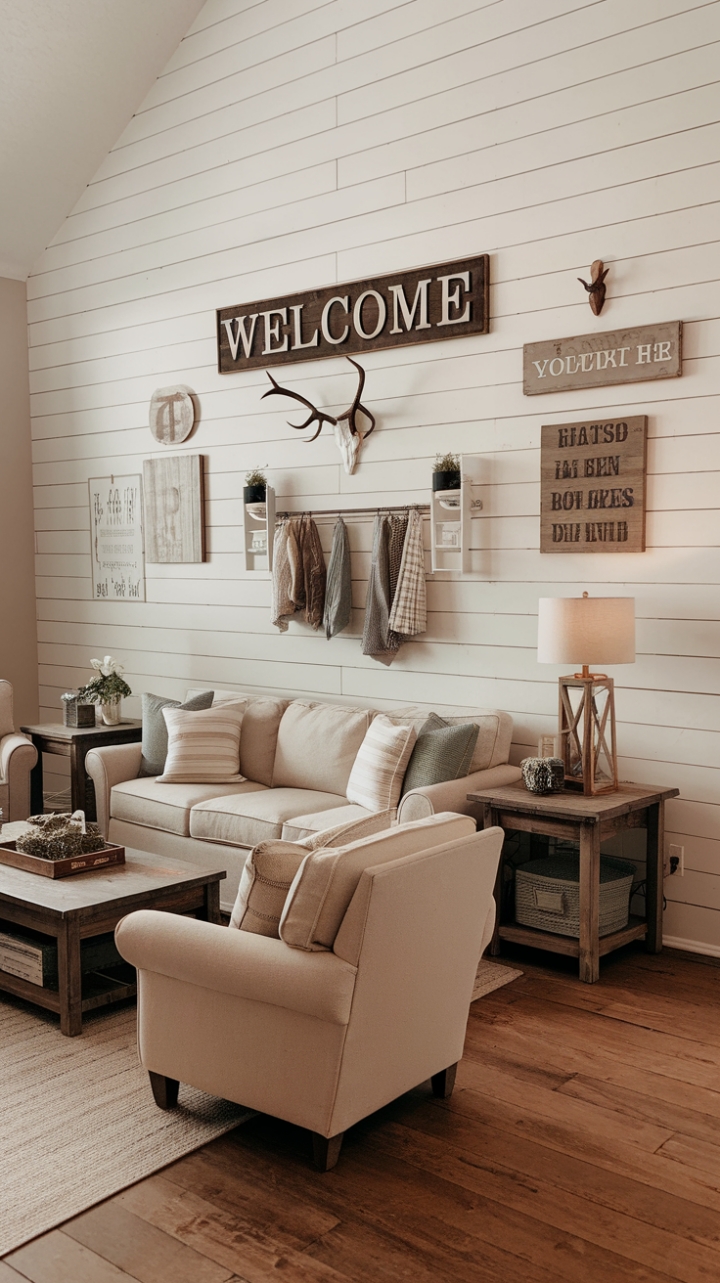 Country Charm Living Room: A Cozy Farmhouse Retreat