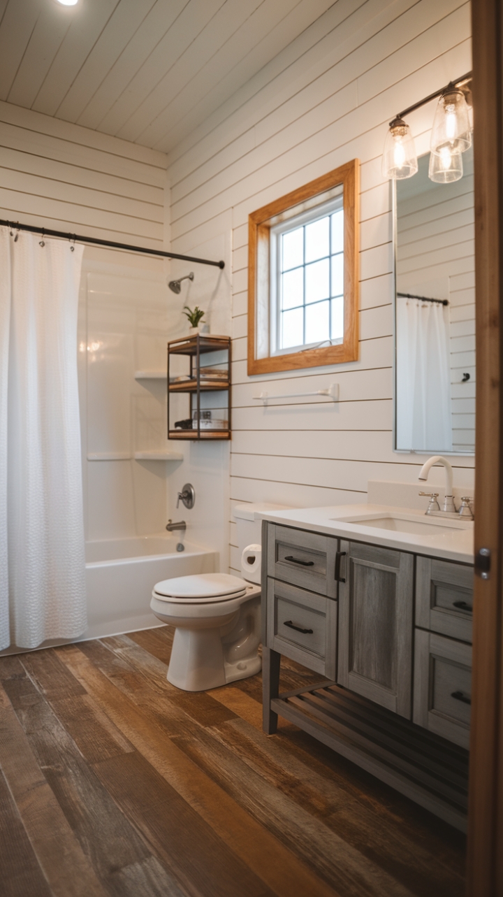 Cozy Elegance in a Shiplap-Accented Space