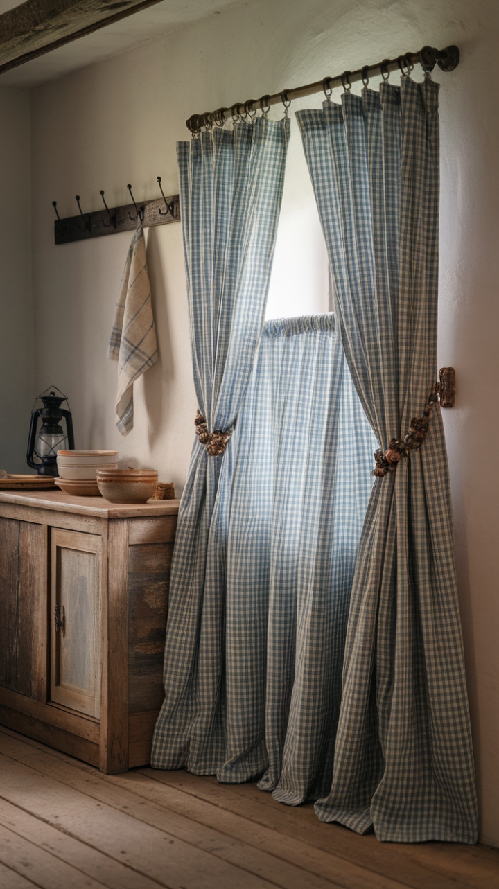 Country Charm: Gingham and Rustic Warmth