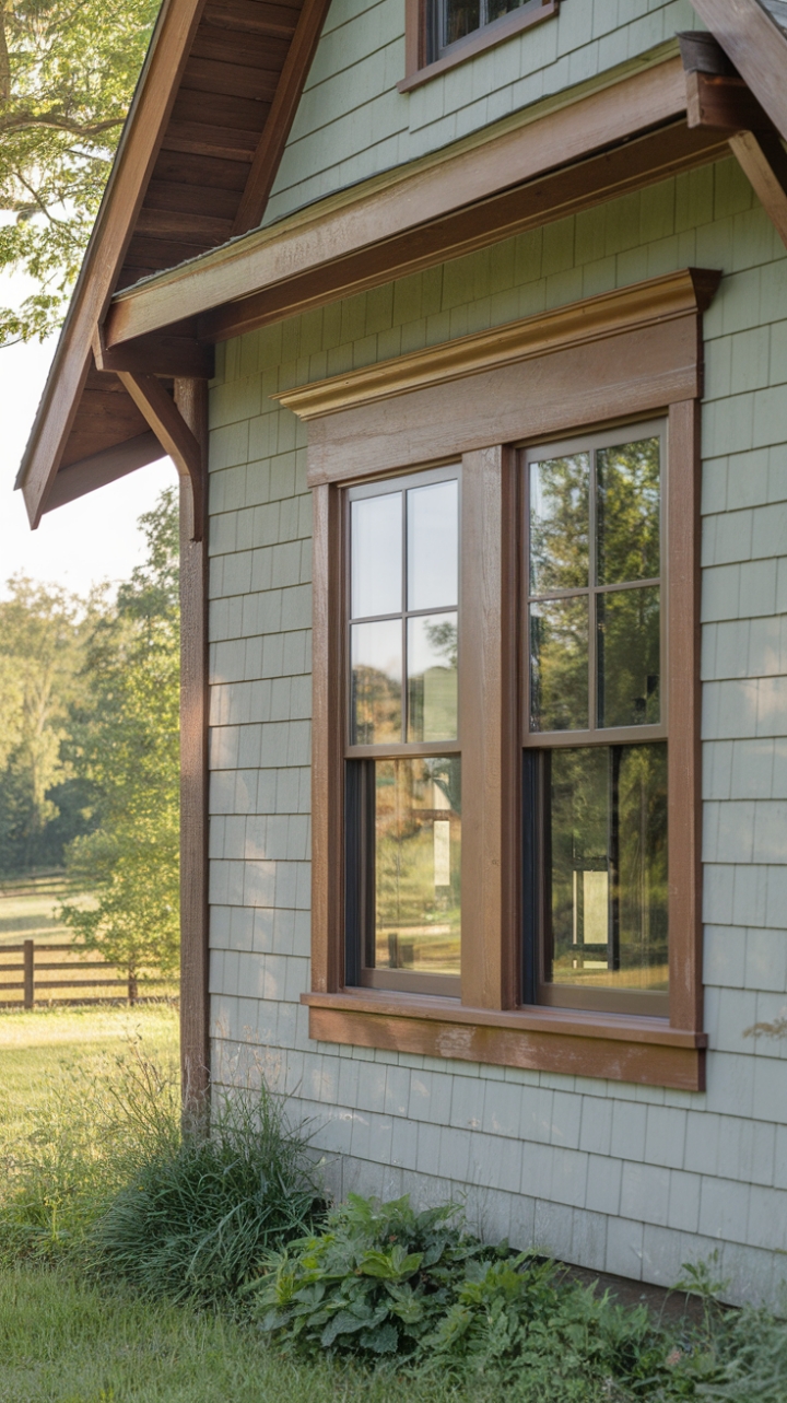 Harmonious Blend of Craftsman and Rustic Style in a Lush Setting