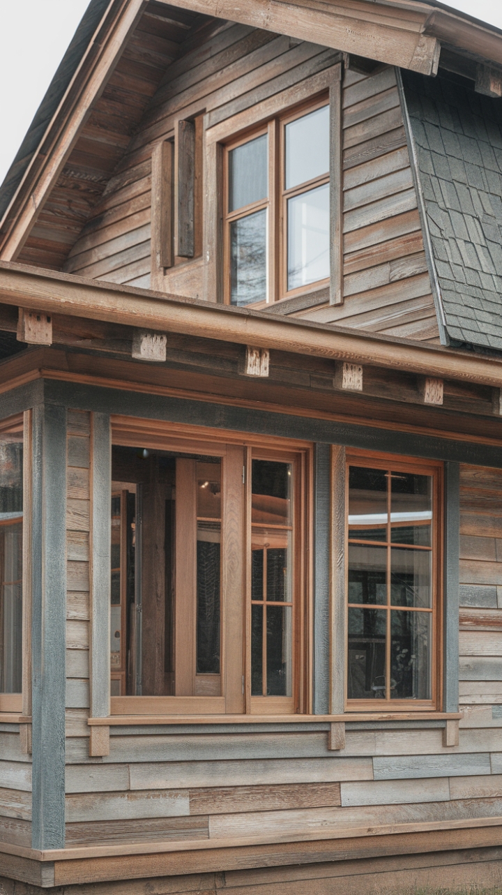 Rustic Charm: Natural Wood Details in a Cozy Farmhouse