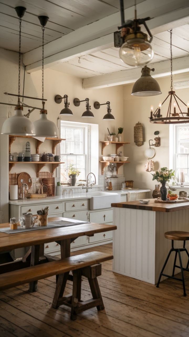 Rustic Charm: Vintage Lighting and Country Elegance