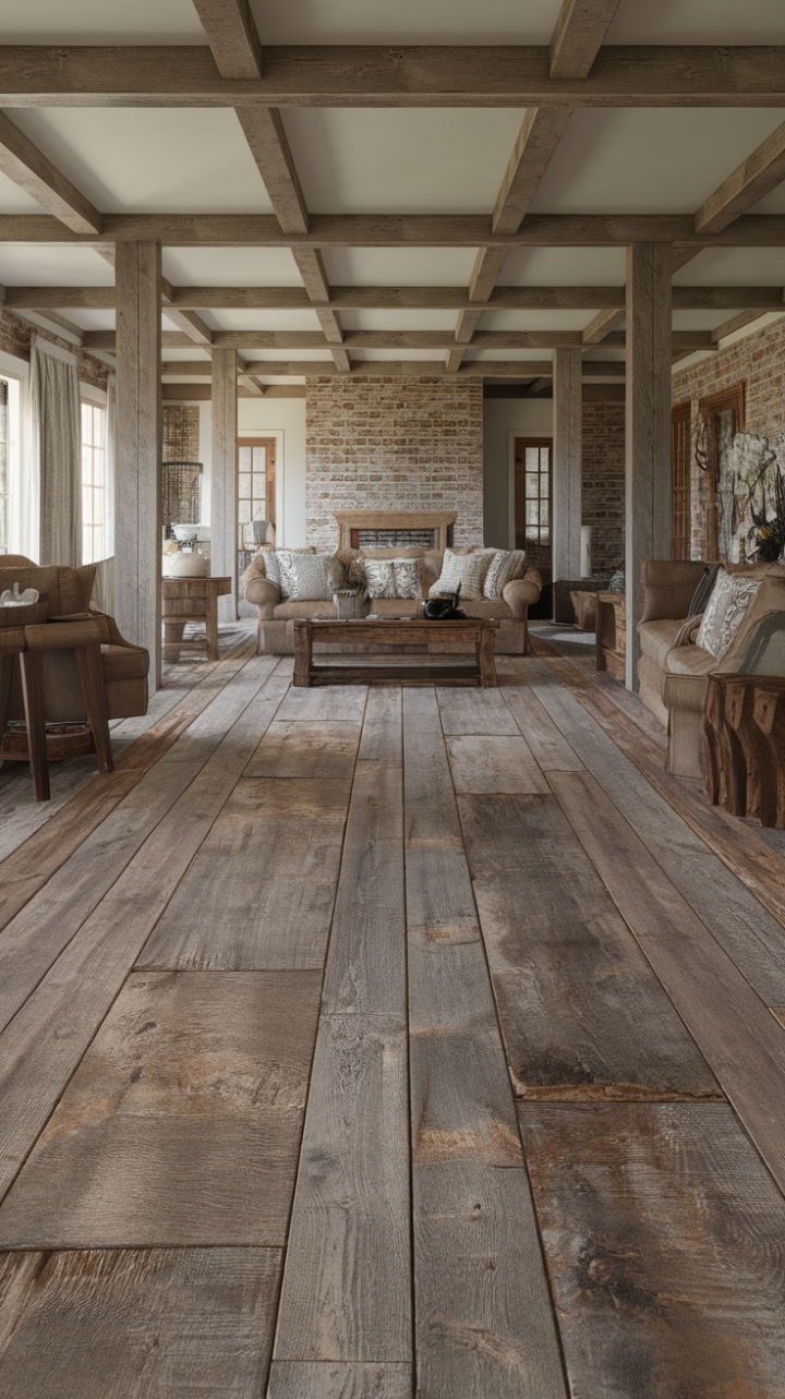 Vintage Charm: Reclaimed Wood Flooring Sets the Tone
