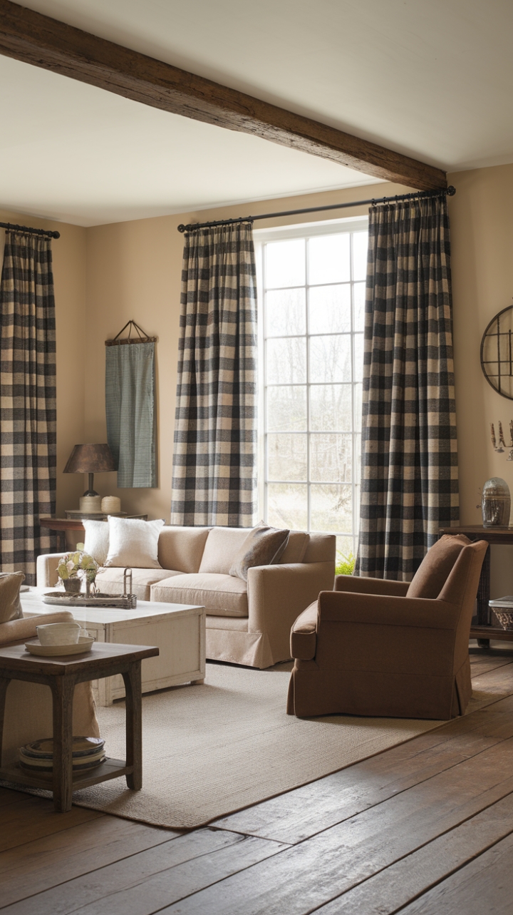 Rustic Charm: A Warm and Inviting Living Room