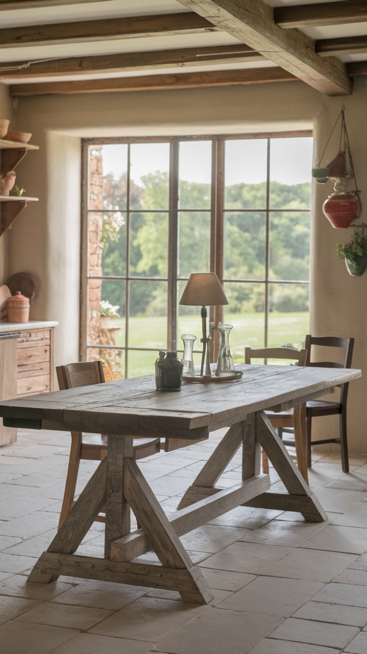 Rustic Elegance: A Farmhouse Kitchen with Reclaimed Wood Charm