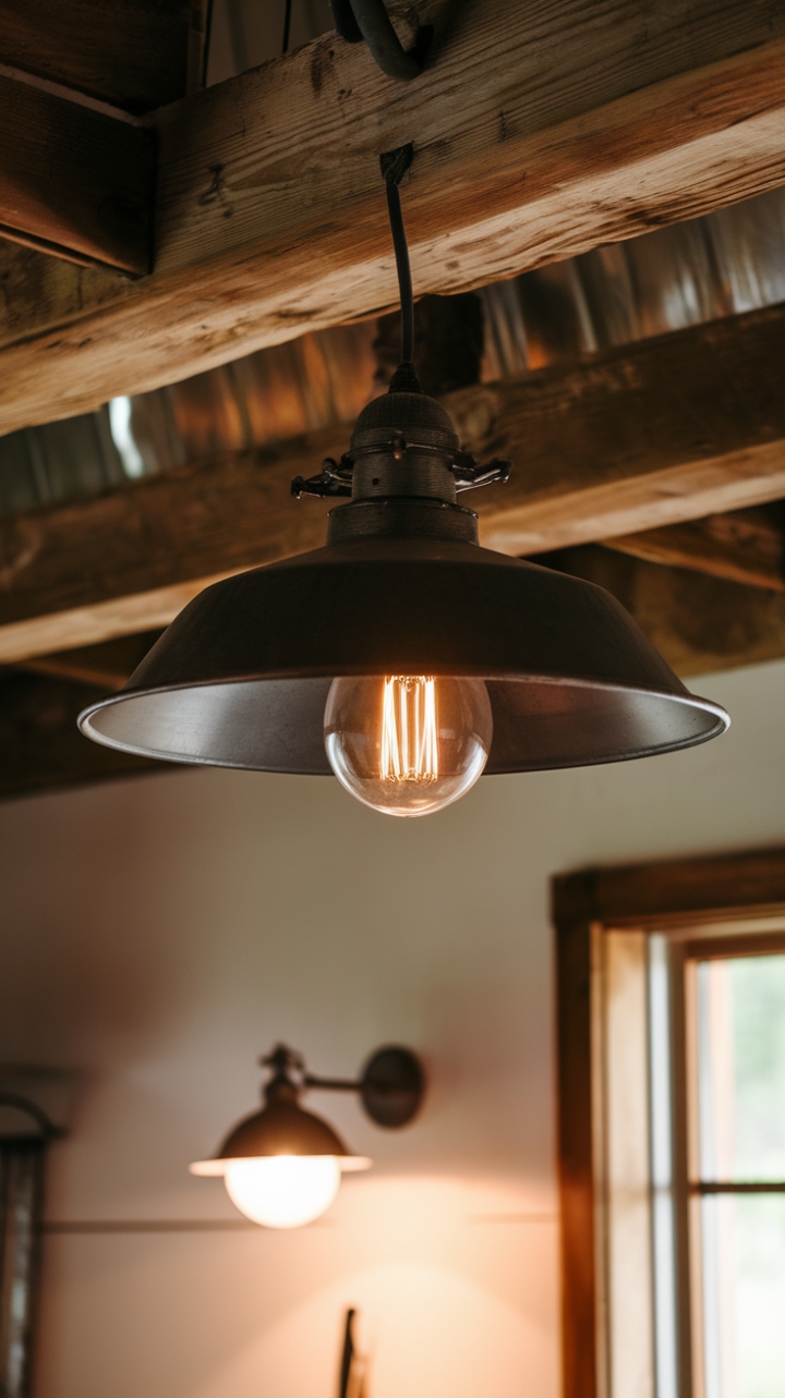 Cozy Farmhouse Lighting Blends Vintage and Contemporary Styles