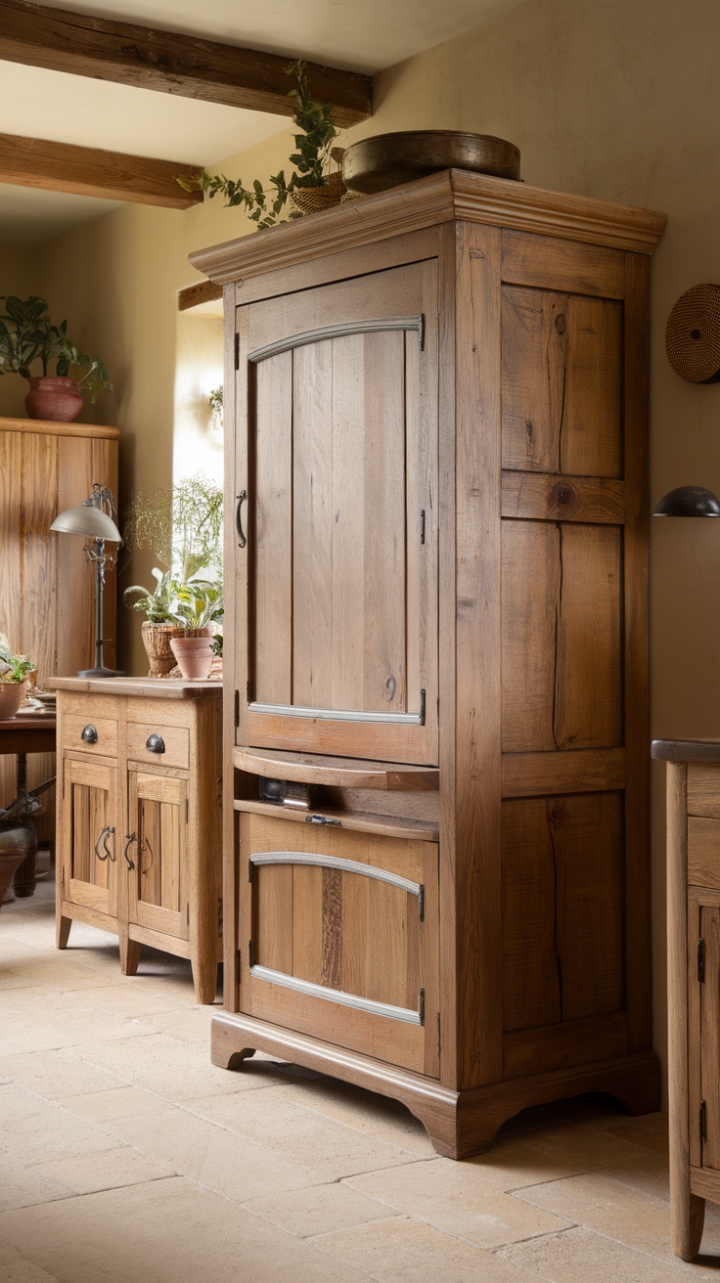 Rustic Grace Cabinet: Embracing Natural Beauty and Cozy Sophistication