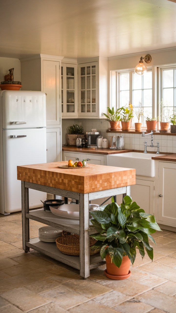 A Warm and Inviting Farmhouse Kitchen Centerpiece