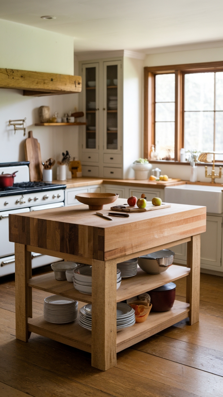 Warmth and Function: A Kitchen Centered on Wood