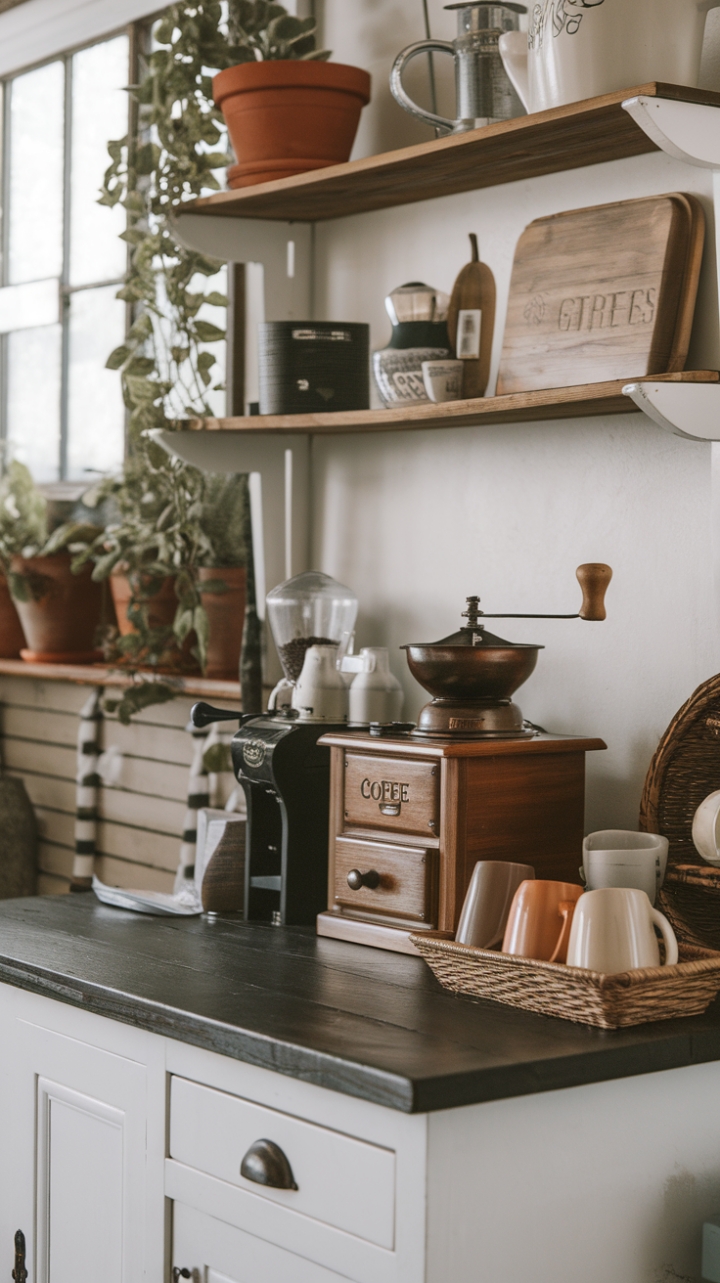 20 Farmhouse Coffee Bar Ideas That Will Make You Say “I Need This!”
