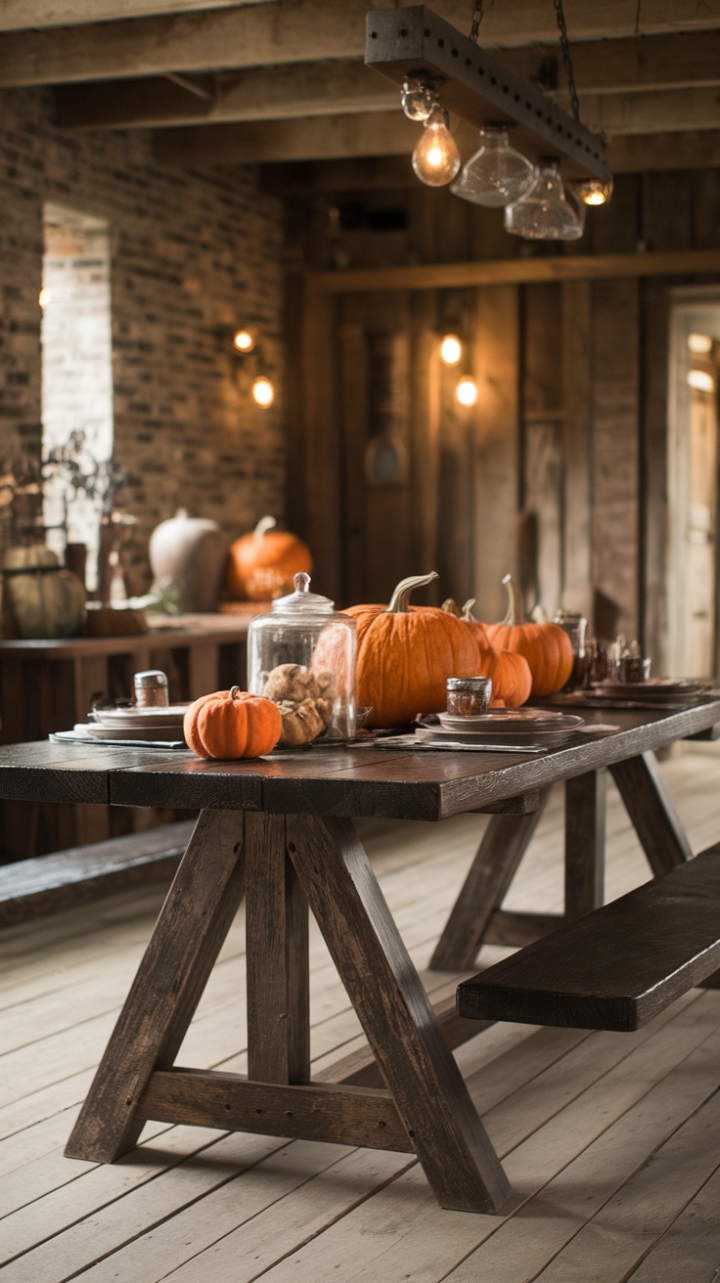 Cozy Country Dining with Vintage Accents