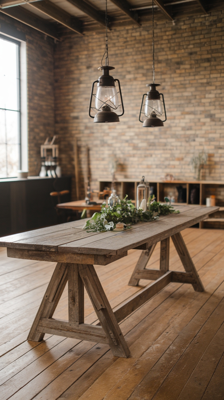 Warmth and Charm in a Rustic Dining Space