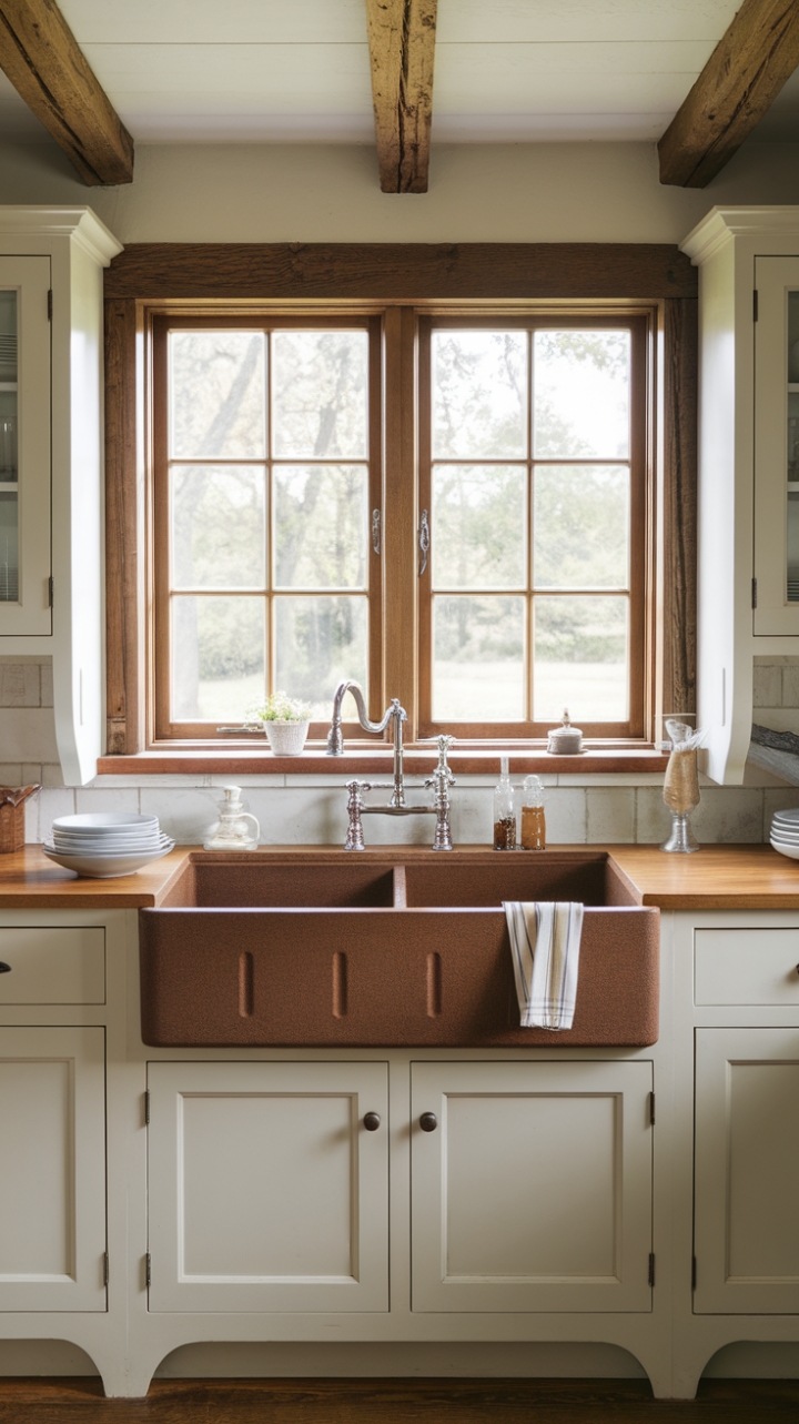 Rustic Elegance: A Bright and Practical Kitchen Retreat