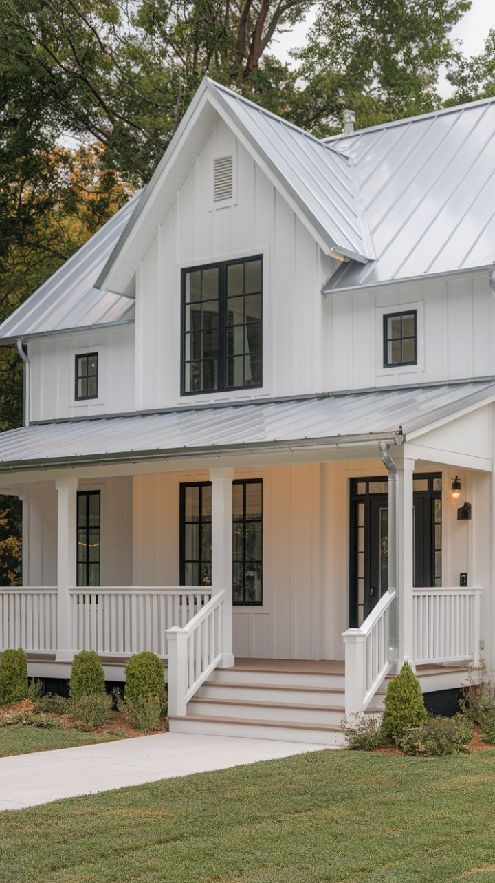 Modern Farmhouse Elegance with Bold Contrast