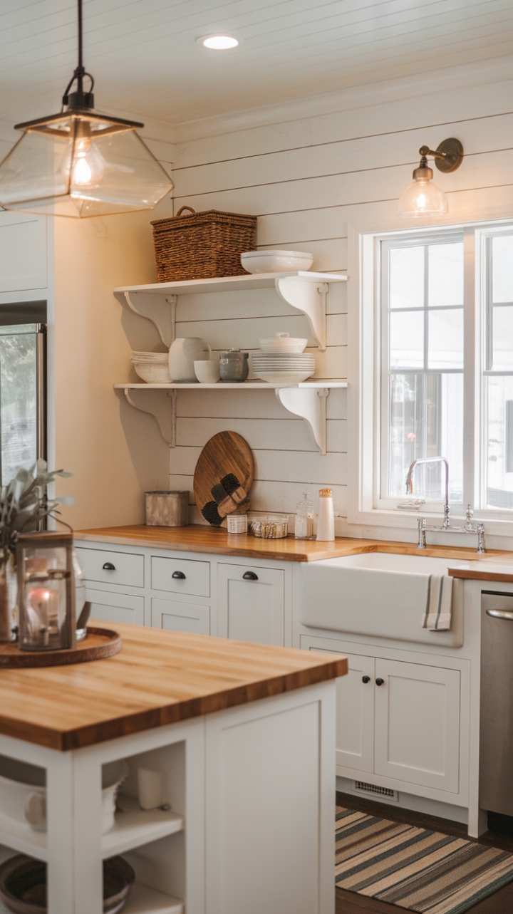 Farmhouse Warmth and Contemporary Style in a Stylish Kitchen