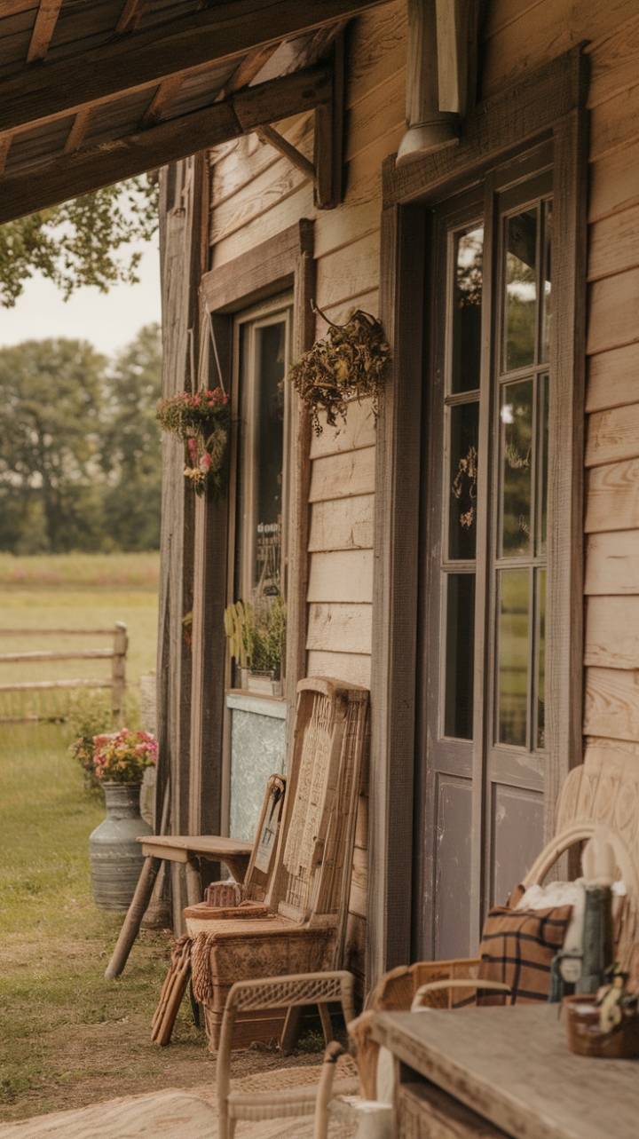 Country Elegance: Embracing Shabby Chic and Antique Touches