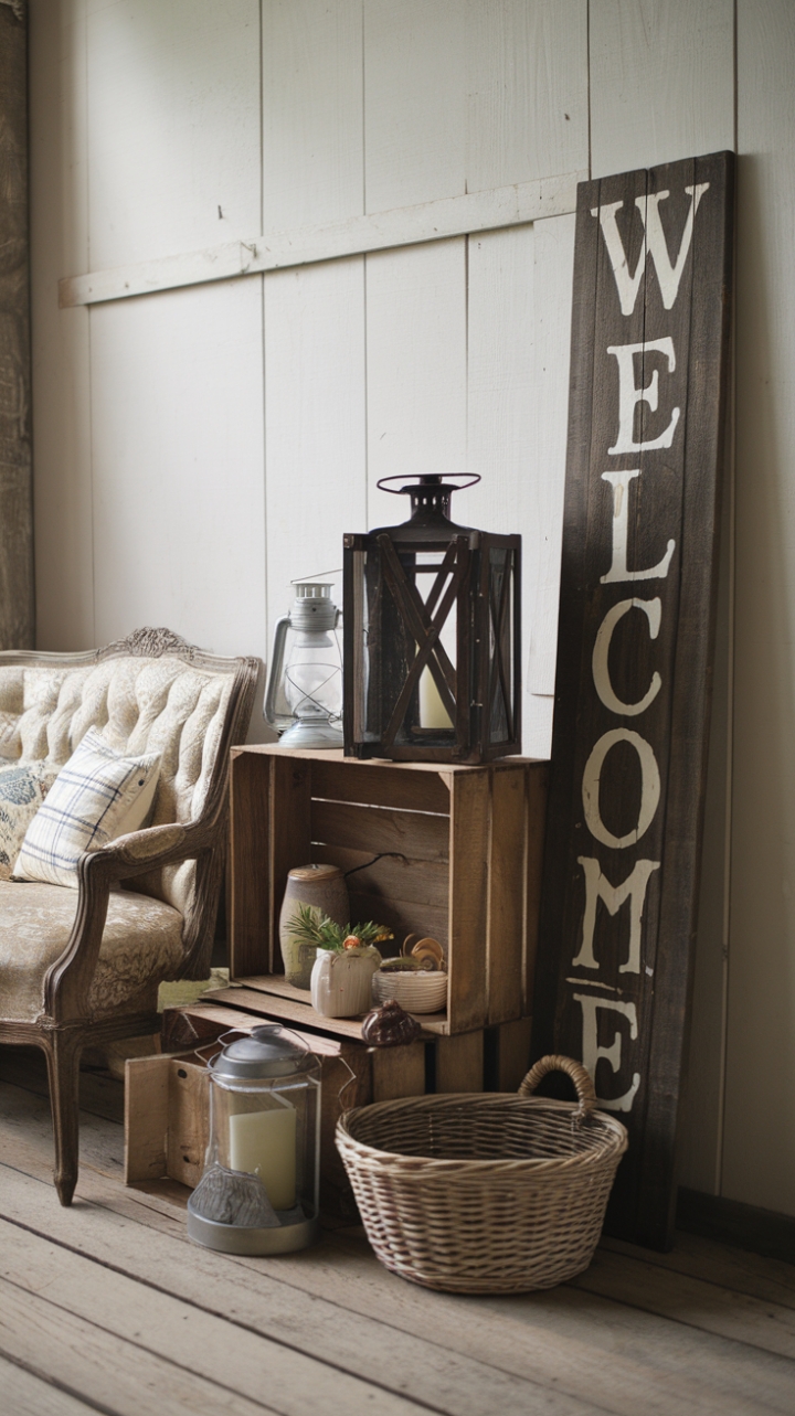 Rustic Elegance: Vintage Finds and Cozy Details
