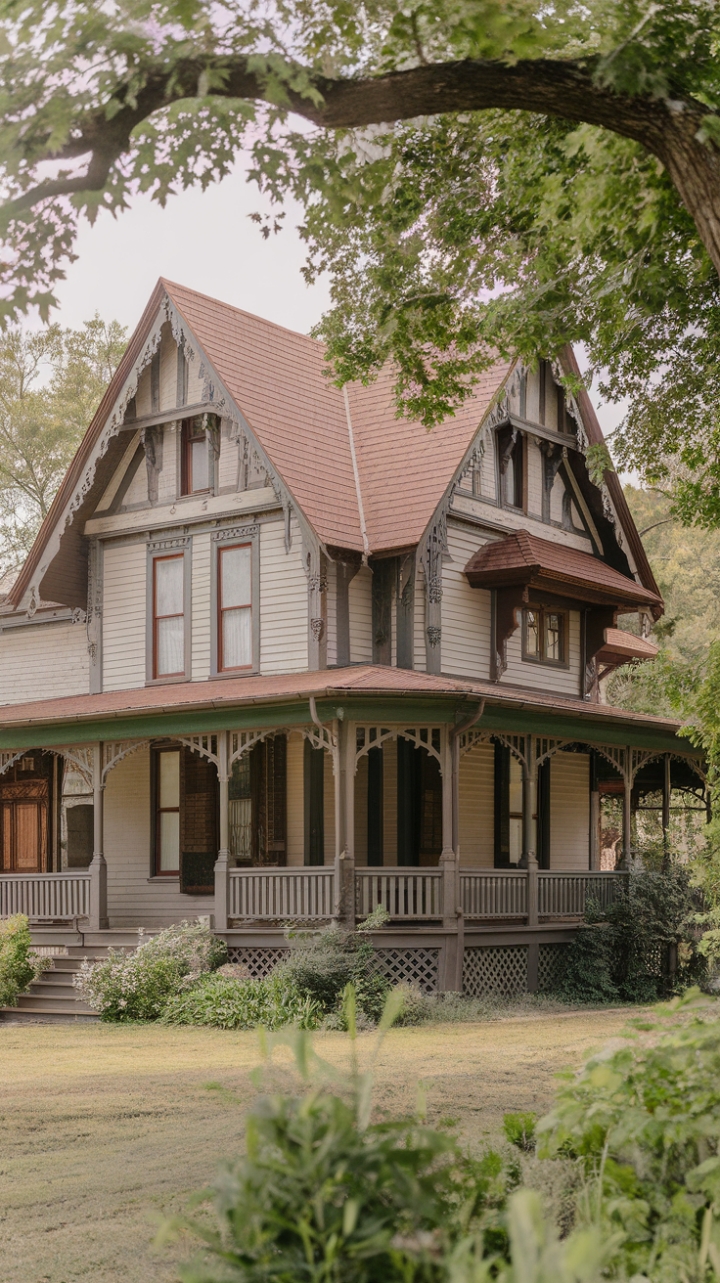 An Enchanting Blend of Queen Anne, Gothic Revival, and Folk Victorian Details