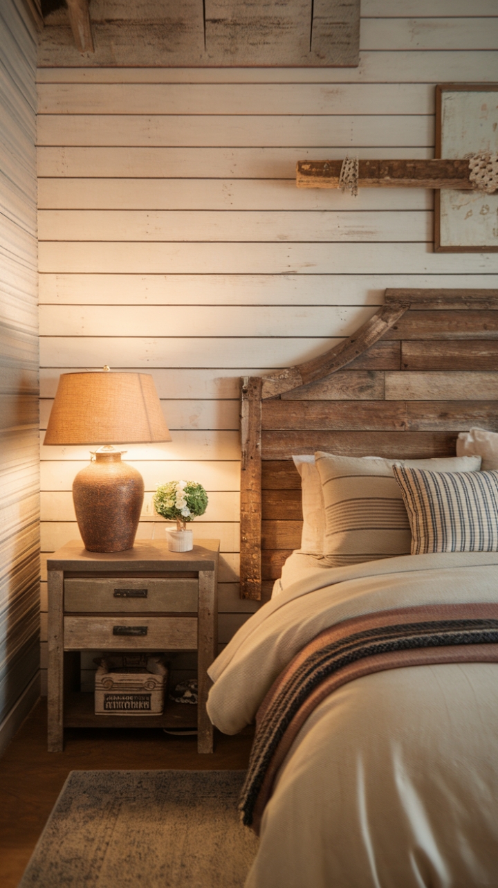 Rustic Charm: A Farmhouse Bedroom Retreat