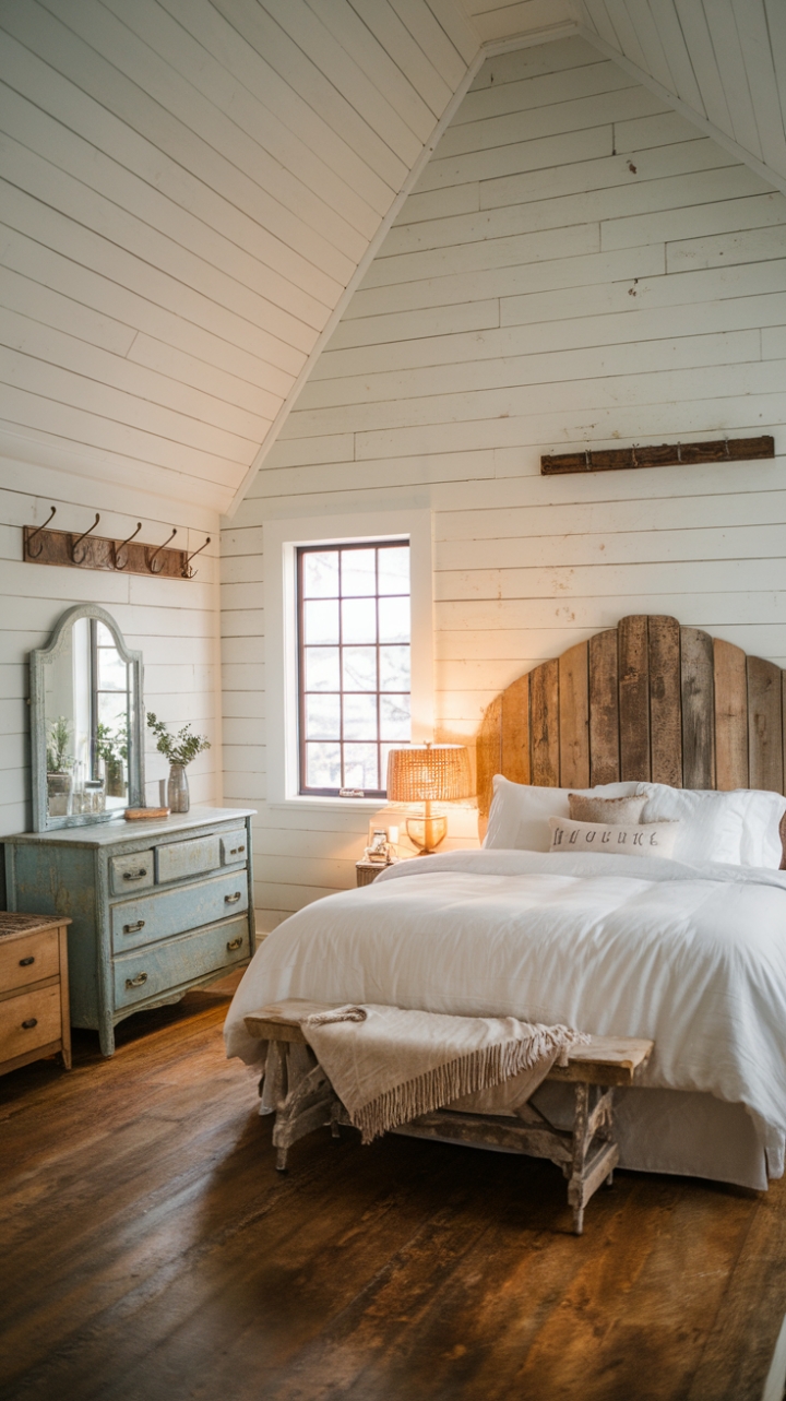 Rustic Elegance in a Spacious Bedroom