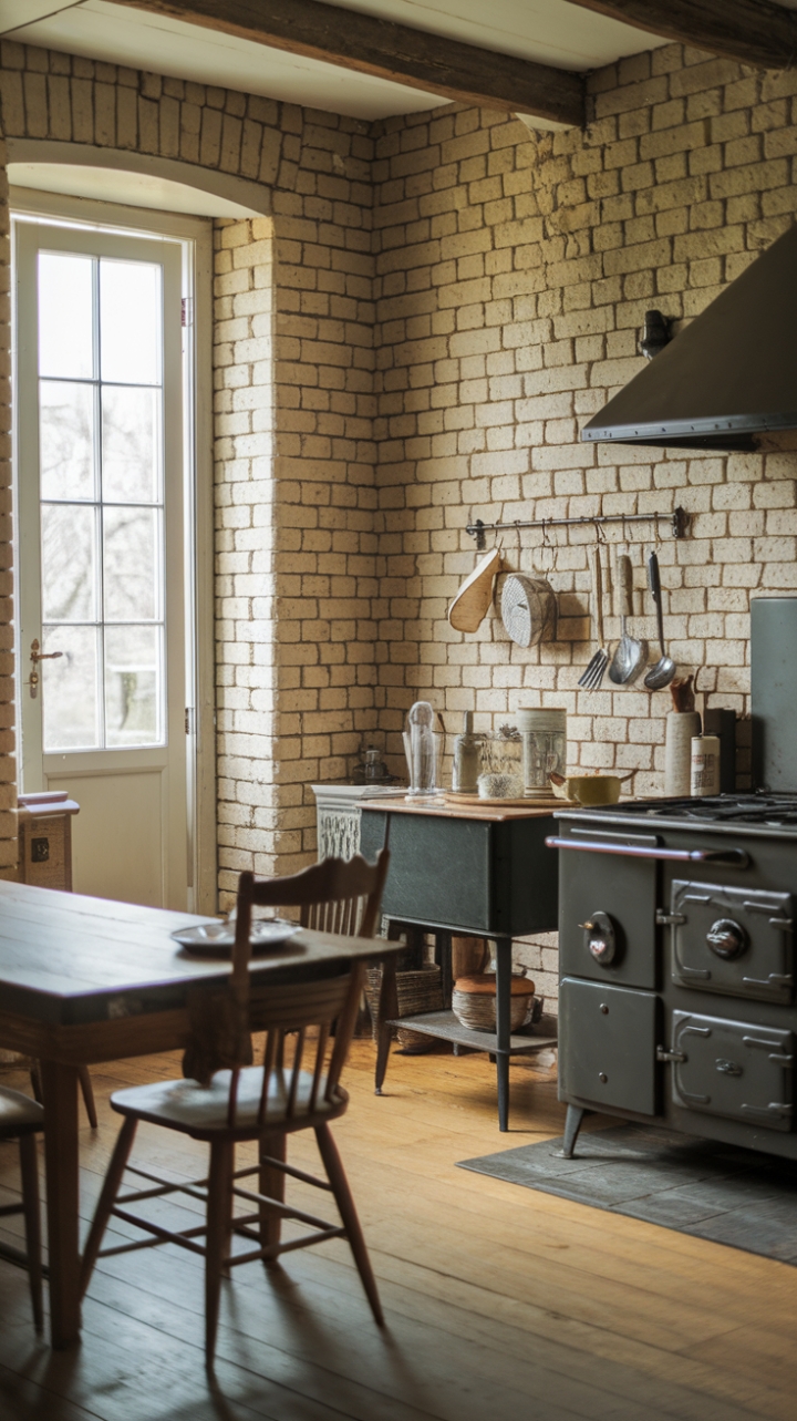 Embracing Nostalgia in a Cozy, Vintage Kitchen