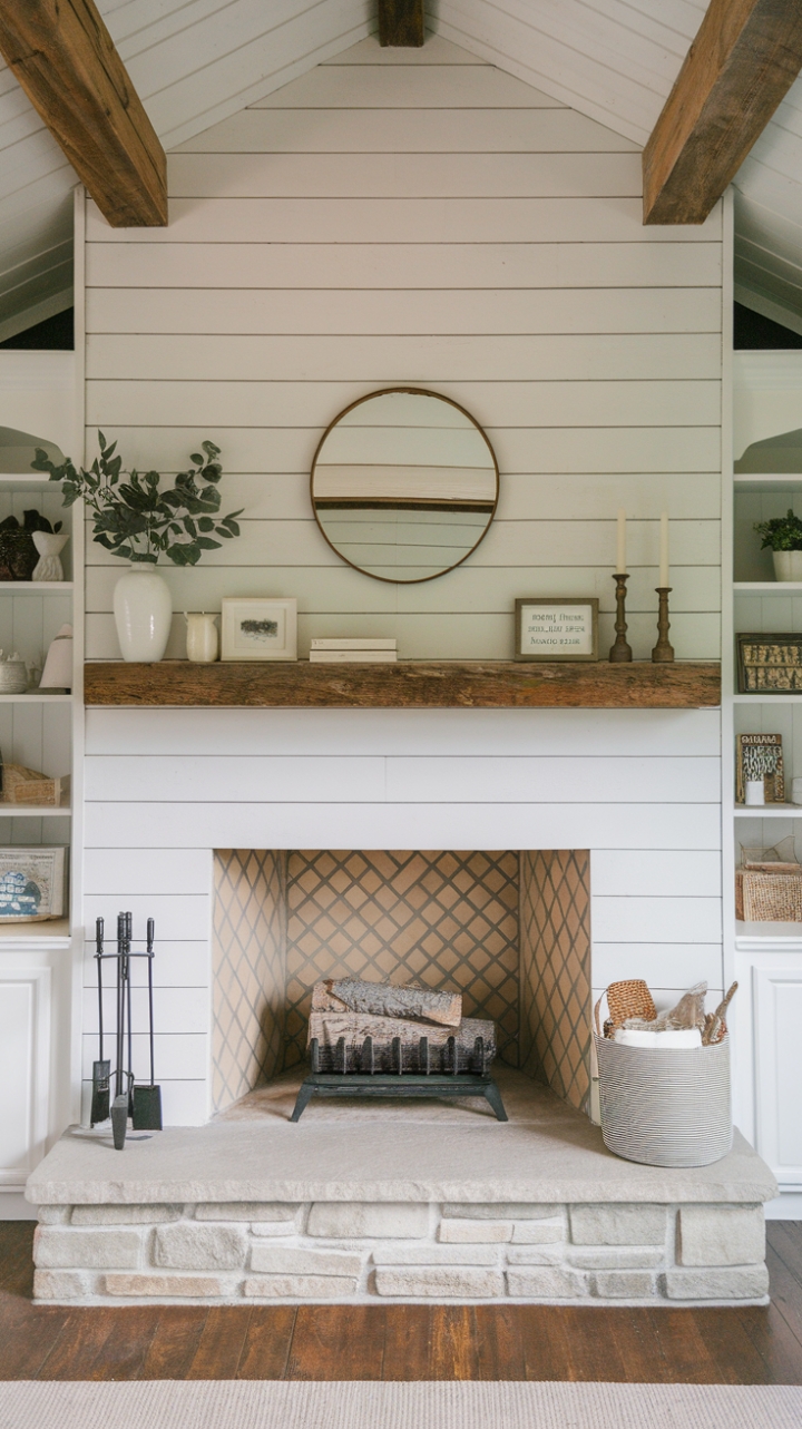 20 Modern Farmhouse Fireplace Decor Ideas That Will Make You Want to Cozy Up All Year Long