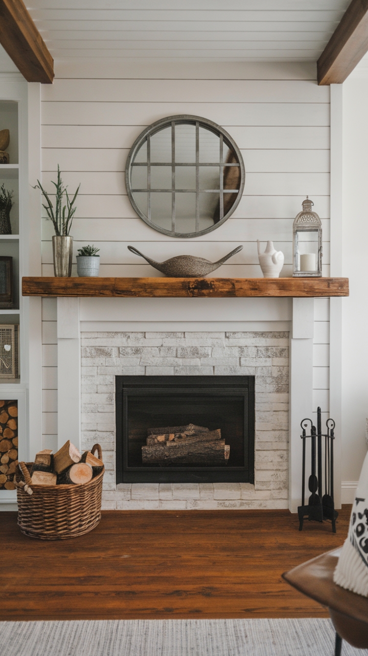 Cozy Modern-Rustic Fireplace Retreat